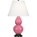 Robert Abbey 22.75" Standard Table Lamp Ceramic/Fabric in Pink/Brown | 22.75 H x 13 W x 13 D in | Wayfair 1618X