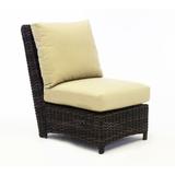Rosecliff Heights Losey Patio Chair w/ Cushion Wicker/Rattan in Gray | 34.5 H x 23.5 W x 35.5 D in | Wayfair 0AE2949A1B824D56A80C3F9A91A294A8