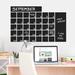 Wildon Home® Juliana Chalkboard Calendar Wide Wall Decal in White/Black | 23 H x 36 W in | Wayfair 1F2920977EDB4E7D8618167B18D0F0ED