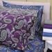 Red Barrel Studio® Colville Paisely Pillowcase Flannel/Cotton in Indigo | King | Wayfair RDBT6344 42690810