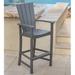 POLYWOOD® Quattro Adirondack Bar Chair in Brown | 51.5 H x 24.75 W x 23.75 D in | Wayfair QLD202SA