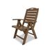 Trex Outdoor Yacht Club Highback Chair Plastic in Brown | 38.75 H x 19.5 W x 25.75 D in | Wayfair TXD38TH