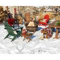 POLYWOOD® Vineyard Adirondack Chair in Green | 36.25 H x 29.25 W x 32.81 D in | Wayfair AD400GR