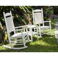 POLYWOOD® Vineyard Porch Outdoor Rocking Chair in Gray | 45.88 H x 27.25 W x 34.25 D in | Wayfair R140GY