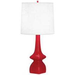 Robert Abbey Jasmine 31" Table Lamp Ceramic/Fabric in Red | 31 H x 14 W x 14 D in | Wayfair RR210