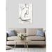 Art Remedy 'Body Contour' Drawing Print on Canvas Canvas, Wood in White/Brown | 54 H x 36 W x 1.5 D in | Wayfair 15406_36x54_CANV_XXHD