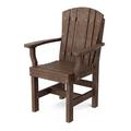 Wildridge Heritage Dining Chair w/ Arms Plastic/Resin in Brown | 37 H x 26 W x 21 D in | Outdoor Dining | Wayfair LCC-154-tudor brown