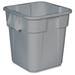 Brute Rubbermaid Commercial Products Waste Basket Plastic in Gray | 22.2 H x 21 W x 21.5 D in | Wayfair 352600GY