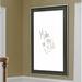 Rayne Mirrors Wall Mounted Dry Erase Board Metal in Black/Brown/White | 40 H x 52 W x 1.25 D in | Wayfair W58/36.5-48.5