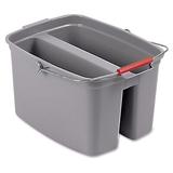 Rubbermaid Commercial Products Double Pail 19 Qt. Mop Bucket | 14.5 H x 18 W in | Wayfair 262888GY