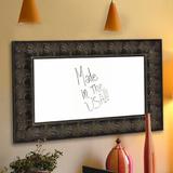 Rayne Mirrors Feathered Accent Wall Mounted Dry Erase Board Wood in Gray | 37 H x 91 W x 1.25 D in | Wayfair W49/30.5-84.5