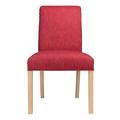 Red Barrel Studio® Side Chair Upholstered/Fabric in Red/Brown | 39 H x 21 W x 26 D in | Wayfair 9F871A8C482F4A7BAC12E960C79A5C9C