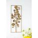 Gracie Oaks Rectangle Iron Tree Wall Décor Metal in Gray/Yellow | 30 H x 12 W x 1.5 D in | Wayfair STSS6806 43579557