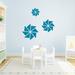 Sweetums Wall Decals 3 Piece Pinwheels Wall Decal Set Vinyl in Blue | 22 H x 22 W in | Wayfair 3143teal
