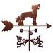 SWEN Products Rivas Chinese Crested Dog Weathervane Metal/Steel in Brown/Gray | 30 H x 21 W x 15.5 D in | Wayfair 1290-Side