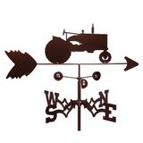 SWEN Products Ari Tractor Farmall International Weathervane Metal/Steel in Brown/Gray | 30 H x 21 W x 15.5 D in | Wayfair 1054-Garden