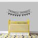 Sweetums Wall Decals Twinkle Twinkle Little Star Banner Wall Decal Vinyl in Black | 16 H x 48 W in | Wayfair 2532DkGray