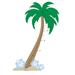 The Decal Guru Palm Tree Growth Chart Wall Decal Vinyl in Blue | 83 H x 56 W in | Wayfair 1938-WALL-01-04