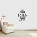 Sweetums Wall Decals Let Your Faith Be Bigger Than Your Fear Wall Decal Vinyl in Black | 36 H x 27 W in | Wayfair 2709black