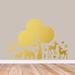 Sweetums Wall Decals Woodland Forest Silhouette Wall Decal Vinyl in Yellow | 60 H x 54 W in | Wayfair 2582Gold