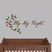 Sweetums Wall Decals Fly by Night Wall Decal Vinyl in Black/Brown | 24 H x 48 W in | Wayfair 1568Brown