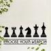 The Decal Guru Chess Weapons Wall Decal Vinyl in Black | 15 H x 30 W in | Wayfair 1278-WALL-01-24