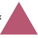 The Decal Guru Triangle Pattern Wall Decal Vinyl in Pink | 4 H x 4 W in | Wayfair 1271-WALL-01-06