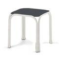 Telescope Casual Robinett Plastic/Resin Outdoor Side Table Plastic/Metal in Gray/White | 18 H x 17 W x 17 D in | Wayfair 203P3004