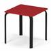 Telescope Casual Robinett Plastic/Resin Outdoor Side Table Plastic/Metal in White/Black | 19.5 H x 18 W x 18 D in | Wayfair 5108P5002