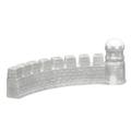 The Holiday Aisle® Wall Menorah Porcelain in Gray | 3.5 H x 9 W in | Wayfair THLA3544 39939410