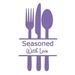 The Decal Guru Seasoned w/ Love Kitchen Wall Decal Vinyl in Indigo | 48 H x 27 W in | Wayfair 1951-WALL-02-10