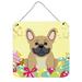 The Holiday Aisle® Easter Eggs Cream French Bulldog Wall Décor Metal in Brown/Gray/Yellow | 8 H x 6 W in | Wayfair THLA4785 39992949