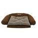 Zoey Tails Ortho Sleeper Comfort Couch Bolster Dog Bed Polyester in Gray/Black/Brown | 4 H x 56 W x 37 D in | Wayfair 01534