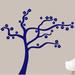 Sweetums Wall Decals Blowing Flower Tree Wall Decal Vinyl in Blue | 54 H x 60 W in | Wayfair 2516Navy