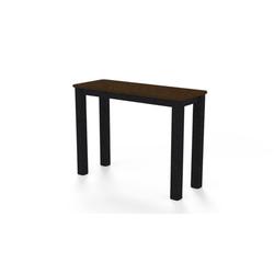 Telescope Casual Robinett Plastic/Resin Outdoor Side Table Plastic/Metal in Black/Brown | 19.5 H x 27 W x 10 D in | Wayfair 5218P1S02