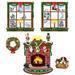 The Holiday Aisle® 5 Piece Indoor Christmas Decor Prop Set Plastic | 49 H x 49 W x 0.01 D in | Wayfair THLA8054 40758678