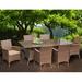 TK Classics Laguna Patio Dining Chair w/ Cushion in Brown | 35 H x 23 W x 21 D in | Wayfair TKC093B-DC-3X-NAVY