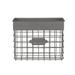 Williston Forge Melin Vintage Wall Mount Small Mail Bin w/ Wall Baskets & Mail Storage Metal in Gray | 7.75 H x 10 W x 4 D in | Wayfair
