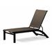 Telescope Casual Kendall Reclining Chaise Lounge Metal in Black | 41 H x 25.75 W x 66.75 D in | Outdoor Furniture | Wayfair 910894802