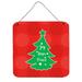 The Holiday Aisle® Christmas Tree Gloss Sign Metal | 8 H x 6 W in | Wayfair THLA4777 39992936