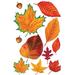 The Holiday Aisle® 11 Piece Fall/Thanksgiving Leaf Cutout Set | 12 H x 12 W x 0.01 D in | Wayfair THLA8078 40758720