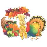 The Holiday Aisle® Fall/Thanksgiving 4 Piece Cutout Set | 15.25 H x 15.25 W x 0.01 D in | Wayfair THLA8132 40758823