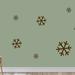 The Holiday Aisle® Snowflake 19 Piece Wall Decal Set Vinyl in Black/Brown | 3 H x 3 W in | Wayfair 4B3278EFE4834C7C8D12A1A480210A5D