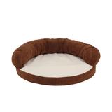 Zoey Tails Ortho Sleeper Bolster Dog Bed Polyester in Brown | 4 H x 50 W x 50 D in | Wayfair 01122