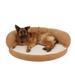 Zoey Tails Ortho Sleeper Bolster Dog Bed Polyester in Brown | 4 H x 50 W x 50 D in | Wayfair 01195