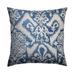 The Pillow Collection Ingalill Ikat Bedding Sham Polyester in Gray/Blue | 30 H x 20 W x 5 D in | Wayfair QUEEN-BAR-MER-M9855-INDIGO-P100