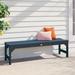 Lark Manor™ Arbnora Plastic Picnic Outdoor Bench Plastic in Blue | 16.5 H x 48.5 W x 16 D in | Wayfair THRE8587 38243108