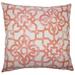 The Pillow Collection Geometric Bedding Sham Polyester in Pink/Gray | 26 H x 26 W x 8 D in | Wayfair EURO-BAR-MER-M9831-GERANIUM-R61P39