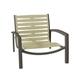 Tropitone South Beach EZ Span™ Patio Chair in Gray/White/Brown | 22.5 H x 26.5 W x 28.5 D in | Wayfair 230513RB_SHL_DRW