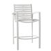 Tropitone South Beach EZ Span™ 28" Patio Bar Stool in White/Brown | 43.5 H x 23.75 W x 25.5 D in | Wayfair 230526RB_SNO_ABR